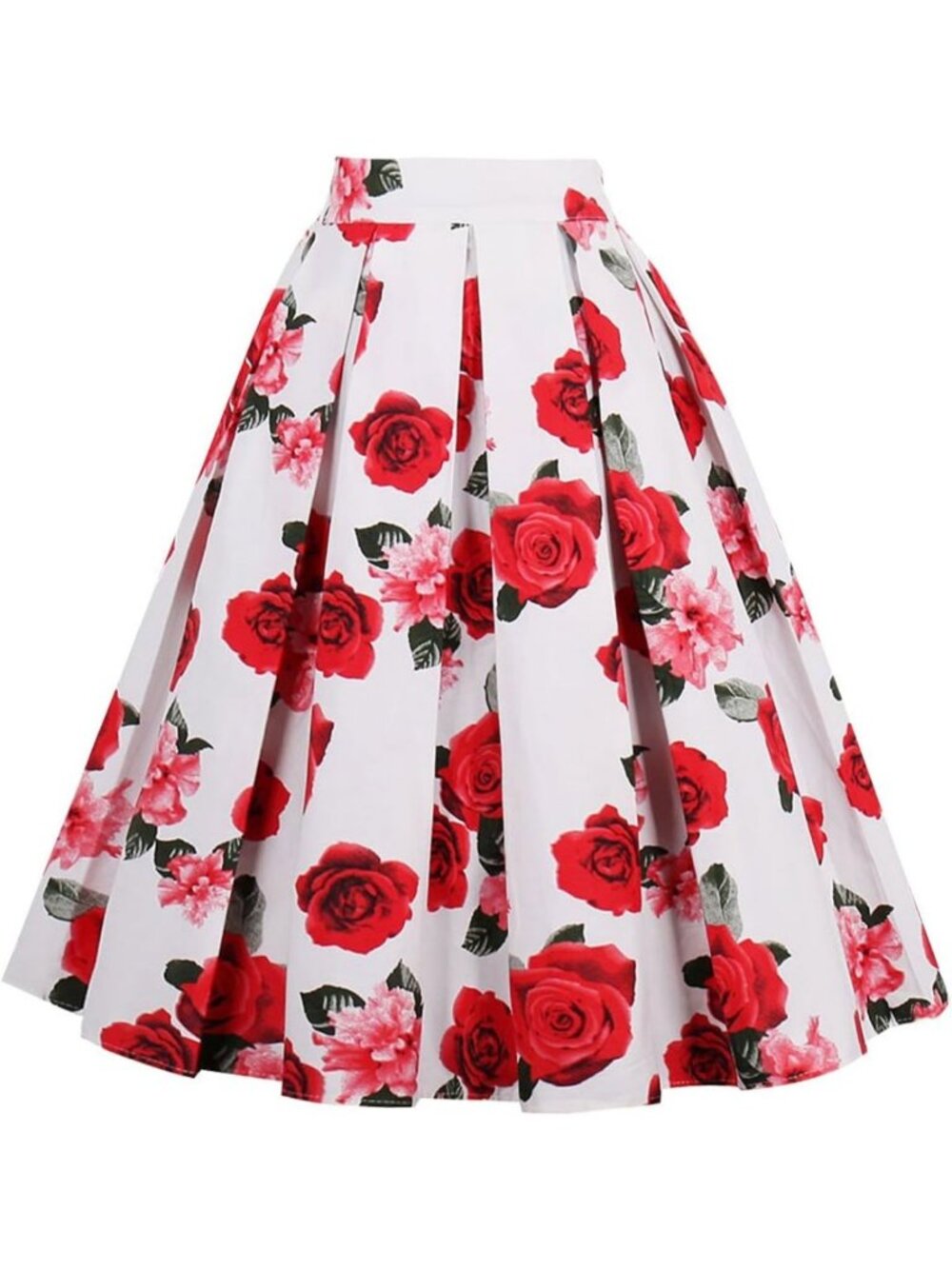 Vintage Pleated A-Line Midi Skirt for Women | Stylish, Flowy & Chic Fashion